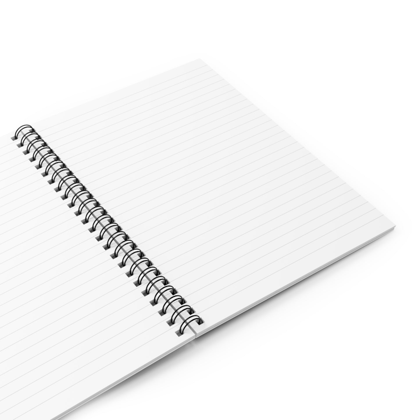 Fiesty Cat Spiral Notebook — Ruled Lined Journal with Fiery Cat Design